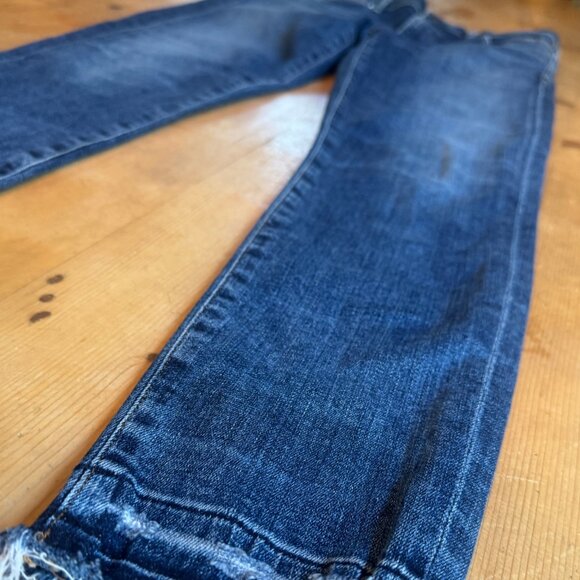 Citizens of Humanity Rocket Crop High Rise Skinny Jeans Dark Wash Size 27 - Picture 9 of 12